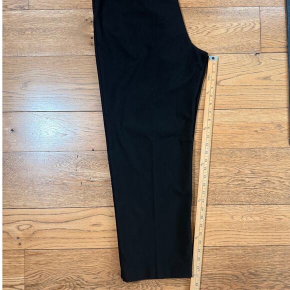 MNG by Mango Black Pants SZ 12 Pleated Straight Work Career Minimalist Academia - Picture 10 of 10